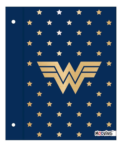 Carpeta Wonder Woman Nº 3 2 Tapas Mujer Maravilla Mooving Color 1