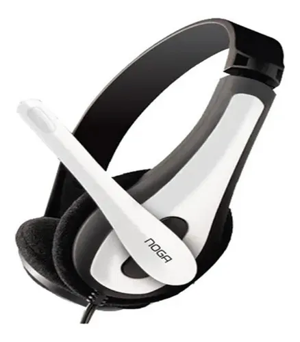 Auriculares Vincha Gamer Pc Con Microfono Ngv-400 4181am Color Blanco