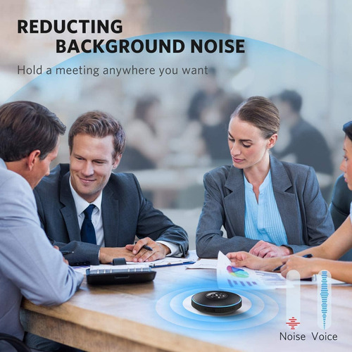 Altavoz Emeet M2 Bluetooth, 360° Para Conferencias, Negro