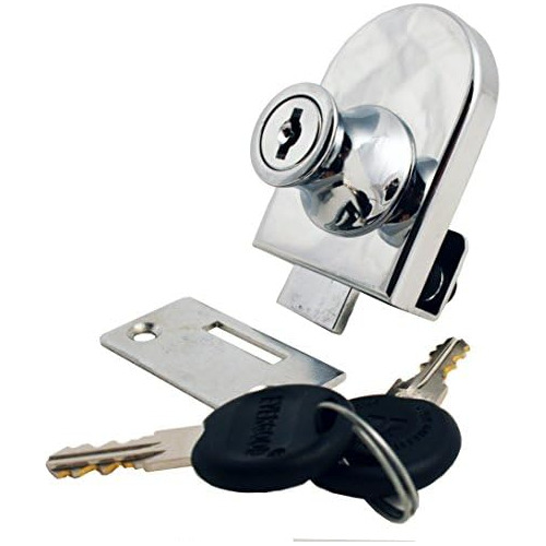 Fjm Security 0240-ka, Single Glass Door Lock With Chrom...