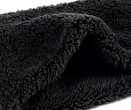 Cuello Polar Chiporro Frío Invierno Colores Bufanda Suave Negro