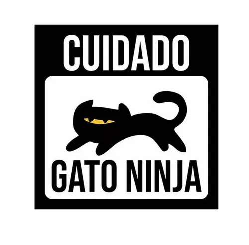 Placa Gato Ninja