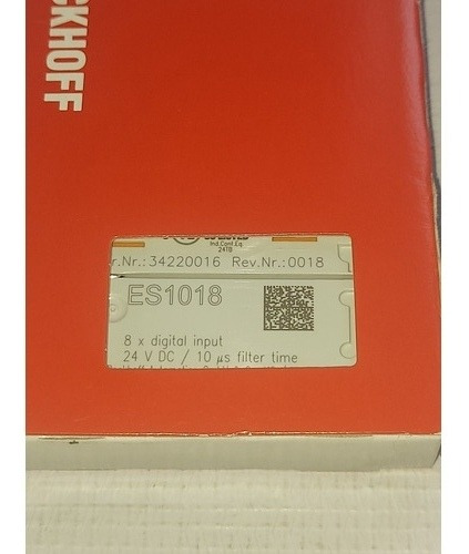 Beckhoff Es1018 Digital Input Module (Usado)