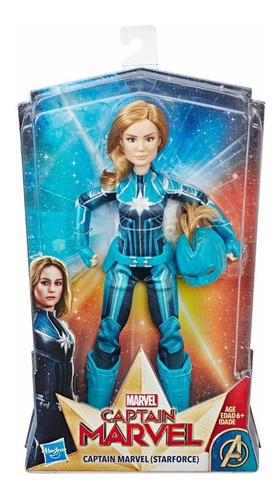 Figura De Acción Capitana Marvel Starforce - Hasbro