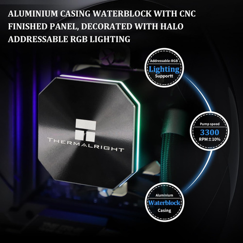 Cpu Water Cooler Thermalright Frozen Edge 360 Black Aio