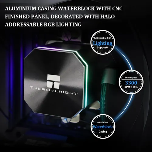 Cpu Water Cooler Thermalright Frozen Edge 360 Black Aio