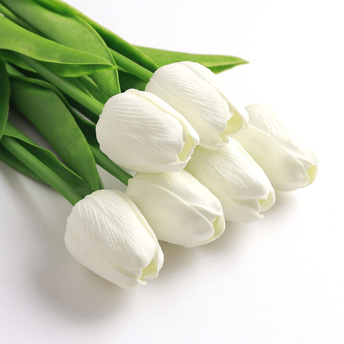 Sojiruspa Tulipan Blanco 20 Repuesto Falso Artificial
