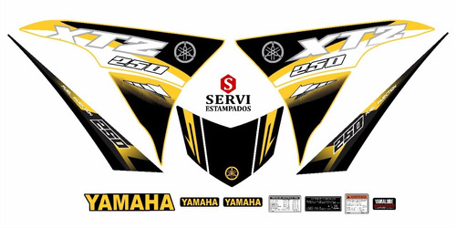 Calcomanía Personalizada Yamaha Xtz 250 Impresión Digital