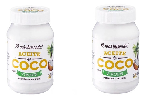 Aceite De Coco Virgen X2 God Bless 500ml