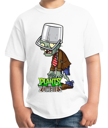 Playera Plantas Vs Zombies Balde Zombie 1 Unisex Personaliz 