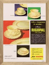 Comprar Publicidad Antigua Rigopal Vajilla , Cuadro,  Poster,  P608