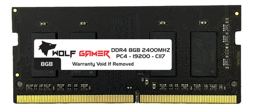 Kit 2 Memória Ram Wolf Gamer 8gb Ddr4 2400mhz Para Notebook
