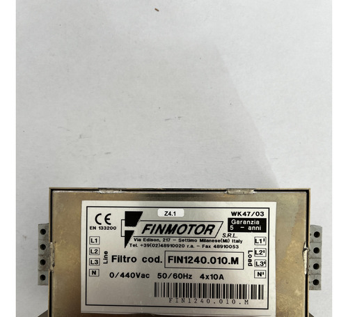 Filtro De Linea Finmotor Fin1240.010.m 