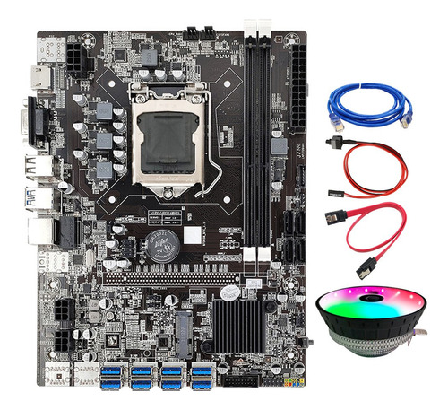 Placa Base Minera B75 Btc Lga1155 8xpcie Usb Compatible Con