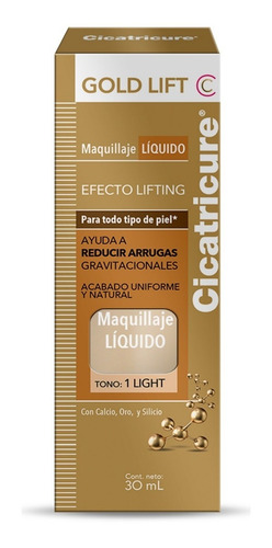 Imagen 1 de 2 de Cicatricure Gold Lift Base Maquillaje Líquido Light X 30 Ml