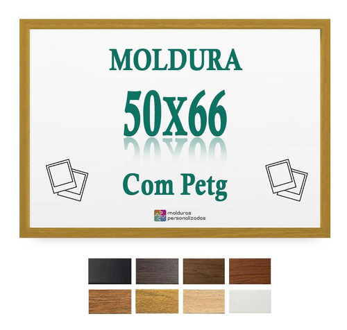 Moldura Caramelo 50x66 Cm Para Poster Decoração Arte Petg