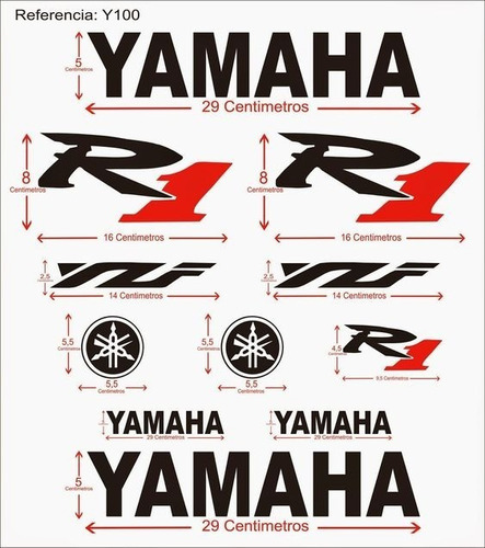 Calco Vinilo Kit Yamaha R1