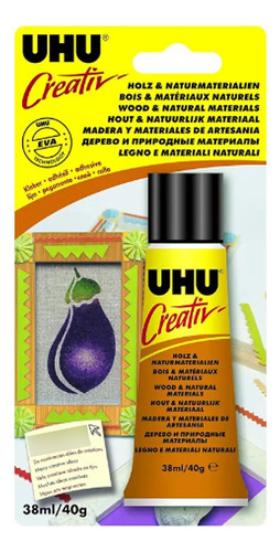 Pegamento Adhesivo Para Madera Uhu Creative Color Transparente