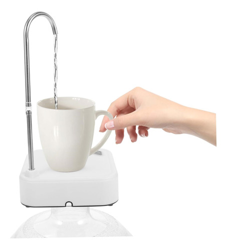 Bomba Dispensador Agua Recargable Usb Con Soporte Para Vaso 