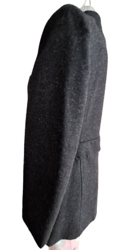 Abrigo Cuello Alto Con Bolsillos Forrado Invierno