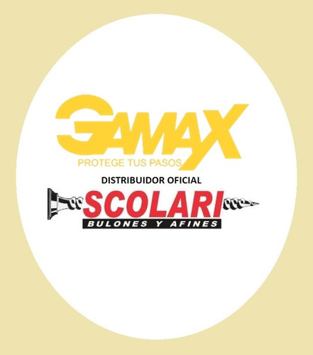 Zapato Seguridad Gamax 112 Punta Pvc Cuero Flor Dieléctrico