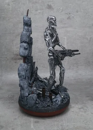 Terminator Neca Endoskeleton - T- 800 C/base Diorama (Usado)