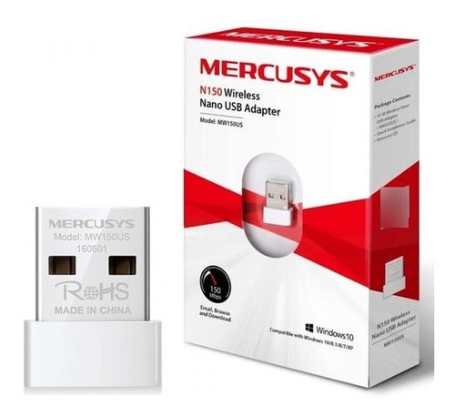 Tarjeta Usb Wifi Nano Mercusys N150