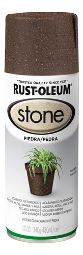 Rust Oleum Spray Efecto Piedra Marron 340gr/430ml