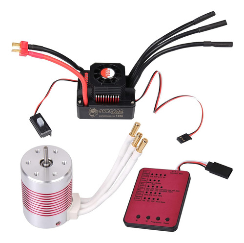 Coche Rc Escala 1:10 3650 5200kv Motor Sin Escobillas Y 120a