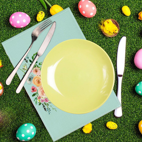Ba Plaus De Conejito Pascua De Pascua Plaus Mats De Comedor