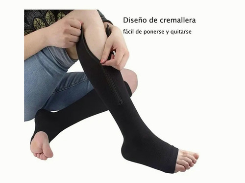 Imagen 7 de 8 de Medias Calcetas D Compresión Alivia Varices Y Circulación