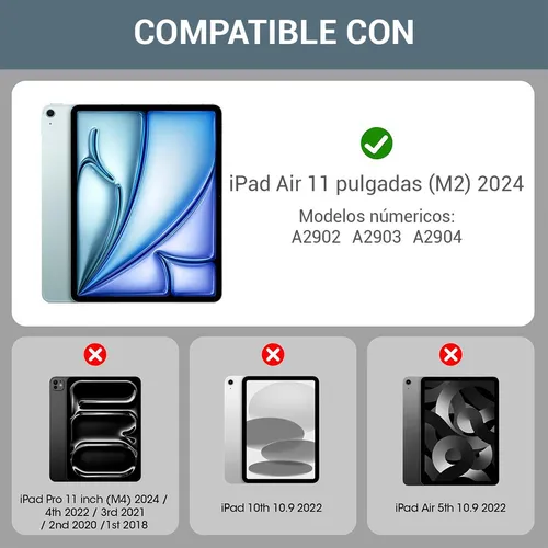 . 2 Piezas Mica Cristal Templado Para iPad Air 11 Inch M2