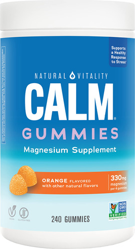 Natural Vitality Suplemento De Magnesio Calma, Gomitas Antie