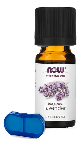 Óleo De Lavanda Now Foods 10ml 100% Puro + Porta Cápsulas