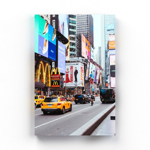 Quadro Decorativo Nova York Broadway Tela Canvas 100x150 Cm