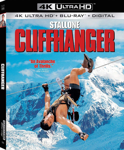 4k Ultra Hd + Blu-ray Cliffhanger / Riesgo Total