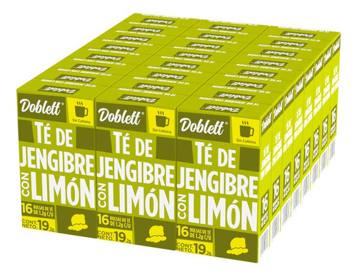 24 Pack Té Doblett Jengibre Con Limón - 384 Bolsas