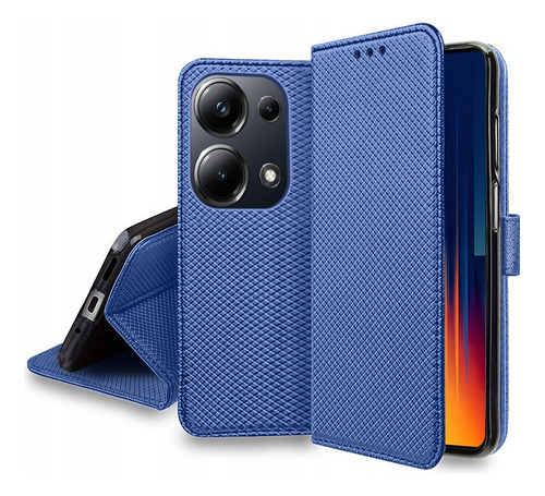 For Xiaomi Poco M6 Pro 4g Pu Wallet Flip Card Case+lanyard