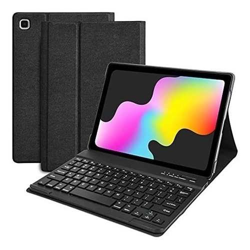 Funda+teclado Fuwang Galaxy Tabl A7 10.4´´ 2020 Negro