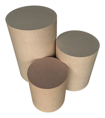 Trio De Cilindro Mdf - Para Festa - P M G Promoção Decoração