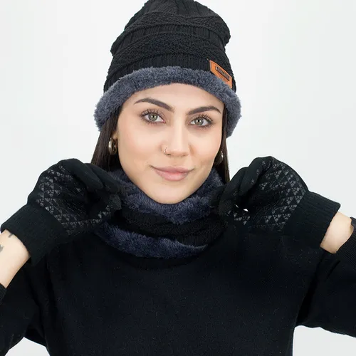 Set De Invierno Gorro, Guantes Y Bufanda