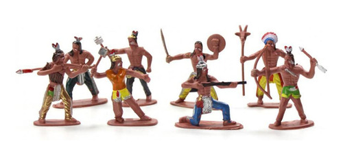 Nuobesty Juego De Figuras Indias De Plástico, 13 Figuras N.