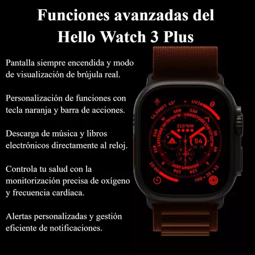 Reloj Inteligente Hello Watch 3 Plus Smartwatch Amoled 4gb