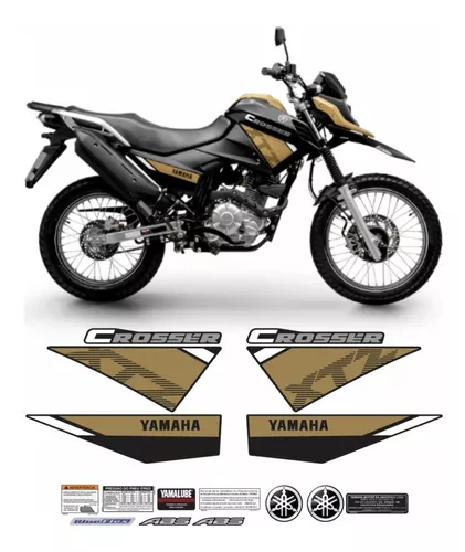 Kit Adesivos Faixa Moto Yamaha Xtz Crosser 150 2022 Emblema