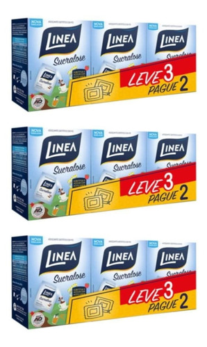Linea Sucralose Adoçante Sachê 3x50 (kit C/03)