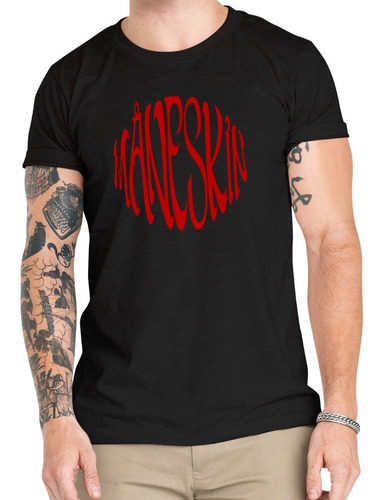 Polera Maneskin Hard Rock 100% Algodón Orgánico Mus56