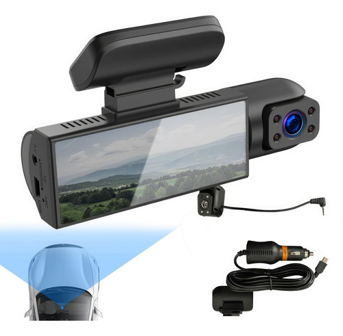 Espejo Retrovisor Con Camara Dash Cam Camara Auto