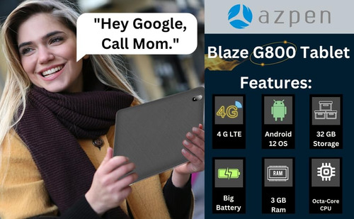 Tableta 4g Lte Desbloqueada Azpen De 8 Pulgadas Con Android