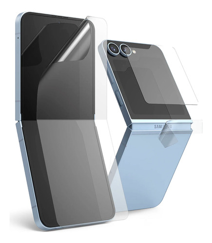 Pack Protector De Pantalla Ringke 3 En 1 Para Galaxy Z Flip6