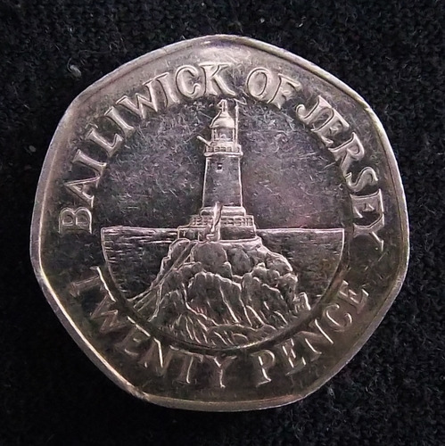 Jersey 20 Pence 2009 Excelente Km 107 Faro Corbiere